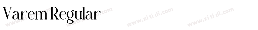 Varem Regular字体转换